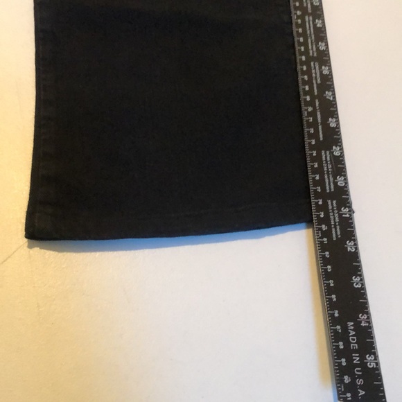 Gianfranco Ferre size 12 black jeans made in ITALY 34-46 stretch straight leg - Picture 5 of 13